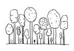 Waldcoaching kleine grosse Bäume Waldbild Diversität von Seite