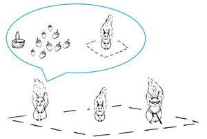 Waldcoaching Eichhörnchen Eicheln Waldbild Umgang mit Widerstand